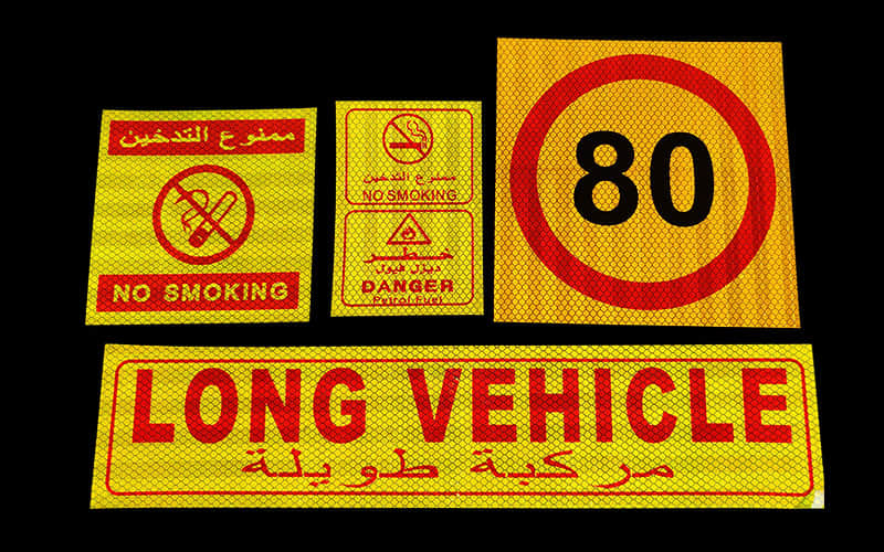 Custom Reflective Sticker No Smoking